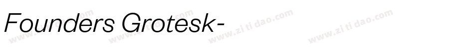 Founders Grotesk字体转换